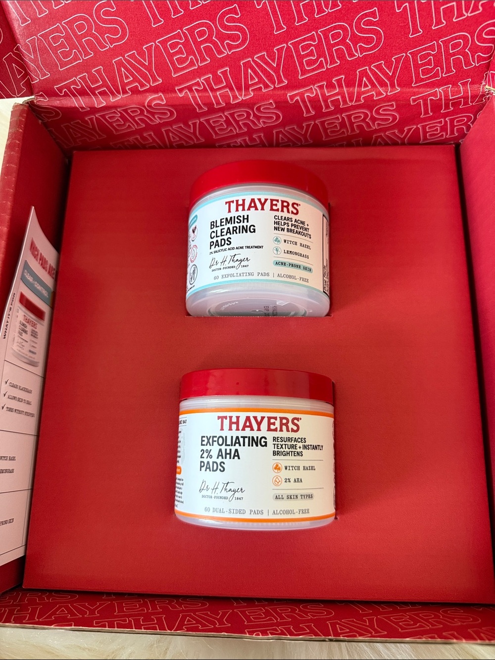 Thayers Blemish Clearing Pads and Exfoliating Pads